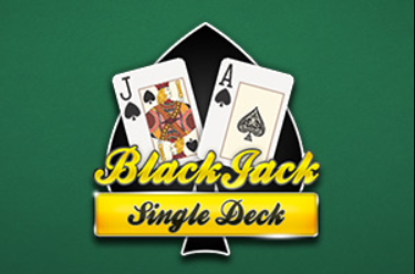 single deck black jack logo